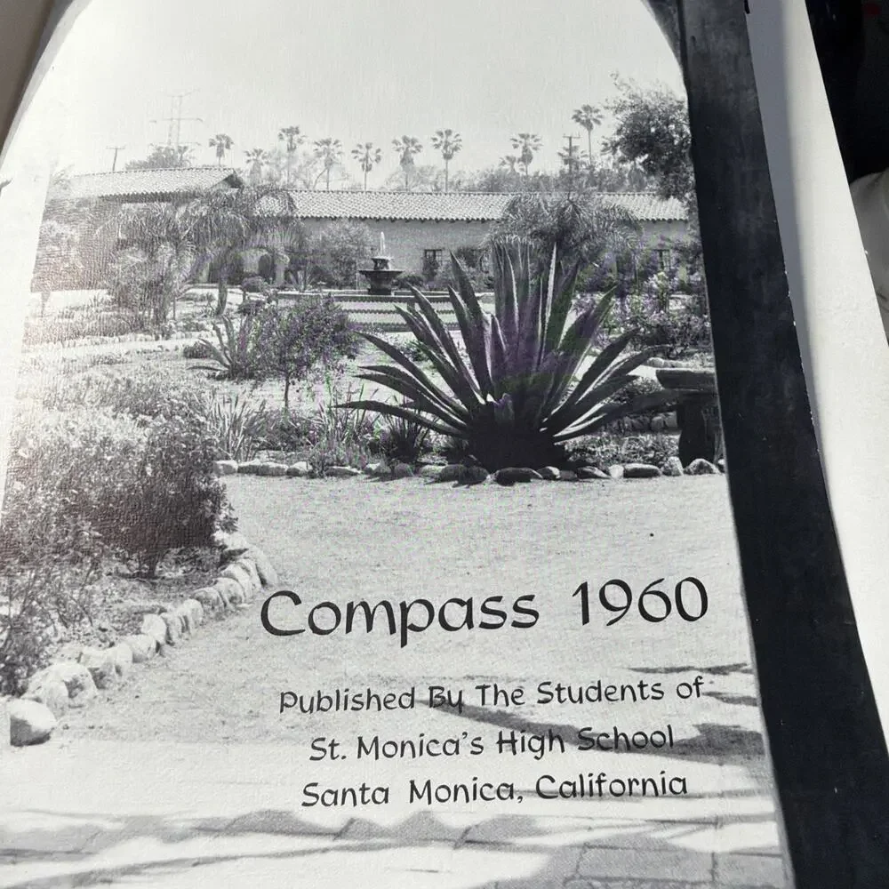 1960 Saint Monica High School Yearbook Santa Monica California CA Compass St.